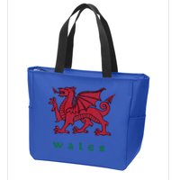 Wales Welsh Dragon Zip Tote Bag