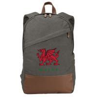 Wales Welsh Dragon Cotton Canvas Backpack