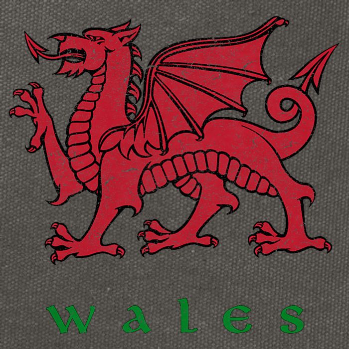Wales Welsh Dragon Cotton Canvas Backpack