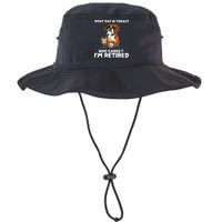 Womens What Day Is Today Who Care I'm Retired Funny Boxer Dog Bucket Hat