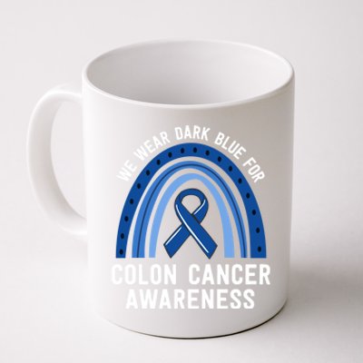 We Wear Dark Blue Colon Cancer Awareness Matching Family Gift Coffee Mug