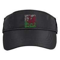 Wrexham Wales Dragon Welsh Flag Sports Merchandise Adult Drive Performance Visor