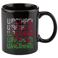 Wrexham Wales Dragon Welsh Flag Sports Merchandise 11oz C Handle Ceramic Mug