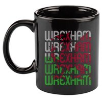 Wrexham Wales Dragon Welsh Flag Sports Merchandise 11oz C Handle Ceramic Mug