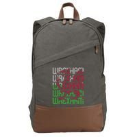 Wrexham Wales Dragon Welsh Flag Sports Merchandise Cotton Canvas Backpack