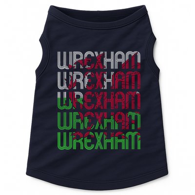 Wrexham Wales Dragon Welsh Flag Sports Merchandise Doggie Tank