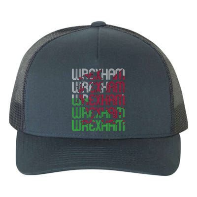 Wrexham Wales Dragon Welsh Flag Sports Merchandise Yupoong Adult 5-Panel Trucker Hat