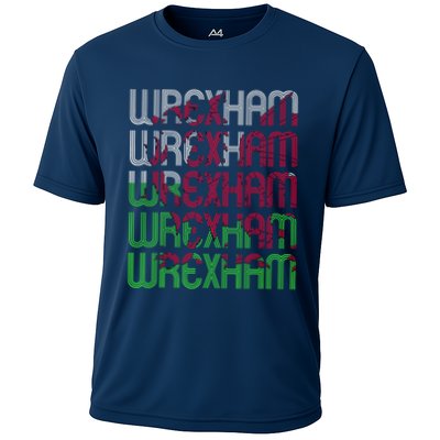 Wrexham Wales Dragon Welsh Flag Sports Merchandise Cooling Performance Crew T-Shirt