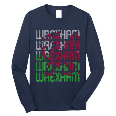 Wrexham Wales Dragon Welsh Flag Sports Merchandise Long Sleeve Shirt