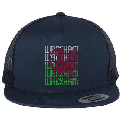 Wrexham Wales Dragon Welsh Flag Sports Merchandise Flat Bill Trucker Hat