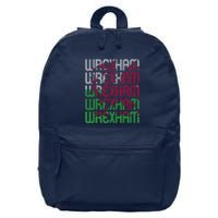 Wrexham Wales Dragon Welsh Flag Sports Merchandise 16 in Basic Backpack
