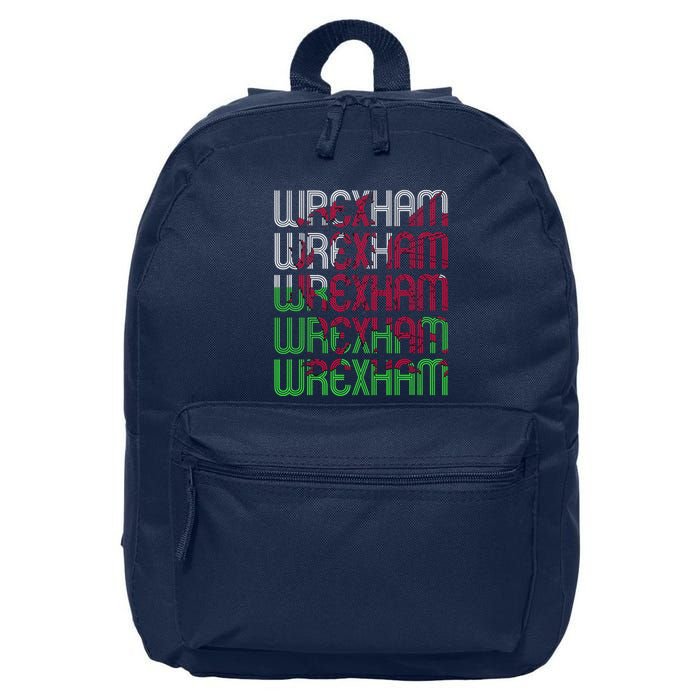 Wrexham Wales Dragon Welsh Flag Sports Merchandise 16 in Basic Backpack