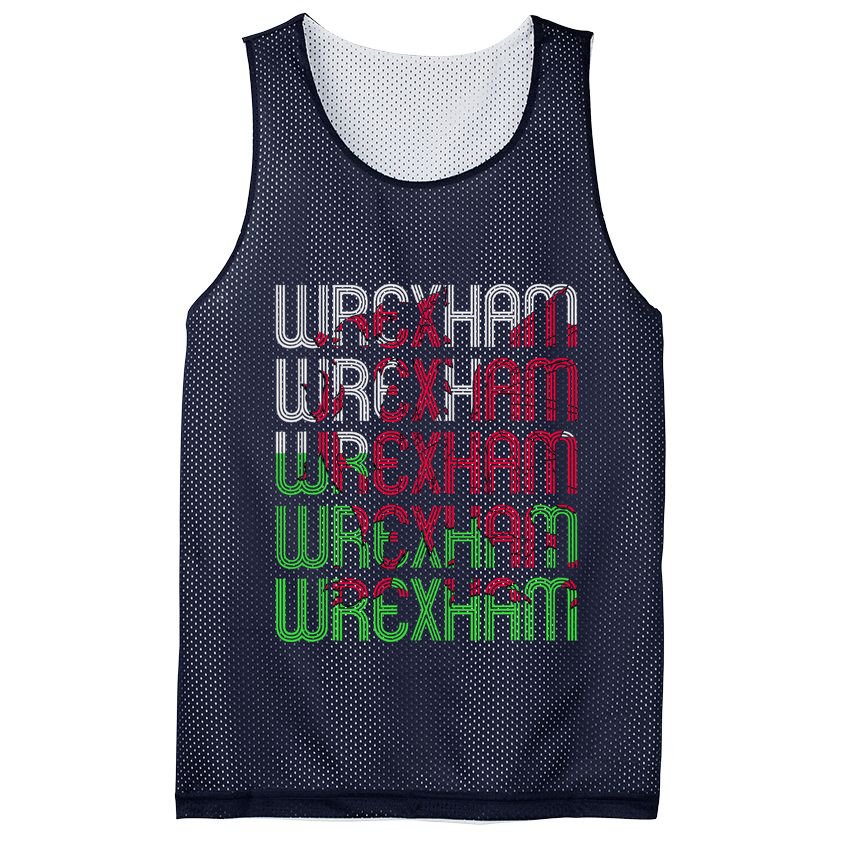 Wrexham Wales Dragon Welsh Flag Sports Merchandise Mesh Reversible Basketball Jersey Tank