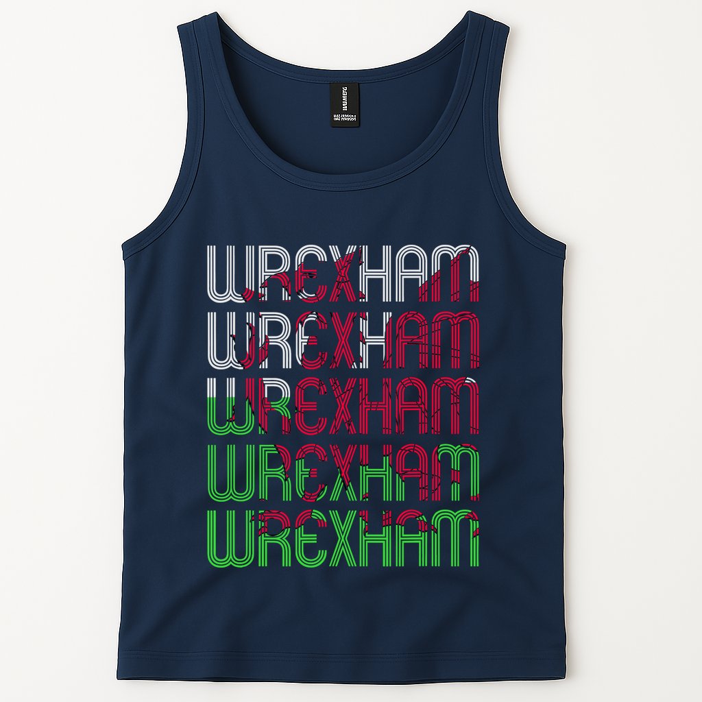 Wrexham Wales Dragon Welsh Flag Sports Merchandise Tank Top