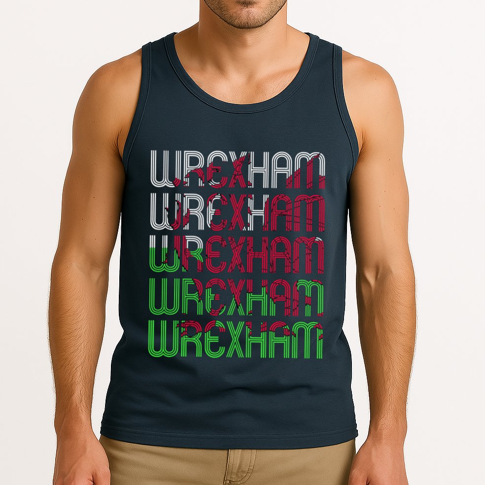 Wrexham Wales Dragon Welsh Flag Sports Merchandise Tank Top