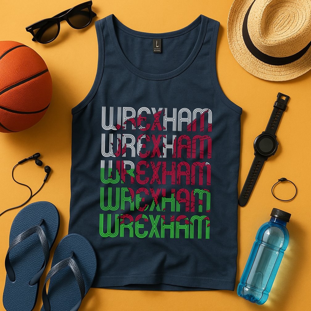 Wrexham Wales Dragon Welsh Flag Sports Merchandise Tank Top