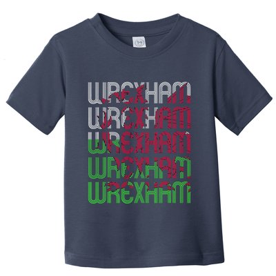 Wrexham Wales Dragon Welsh Flag Sports Merchandise Toddler T-Shirt