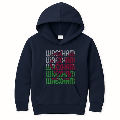 Wrexham Wales Dragon Welsh Flag Sports Merchandise Kids Hoodie