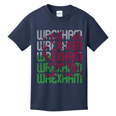 Wrexham Wales Dragon Welsh Flag Sports Merchandise Kids T-Shirt