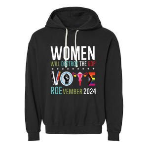 Women Will Destroy The Gop Garment-Dyed Fleece Hoodie