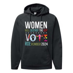 Women Will Destroy The Gop Performance Fleece Hoodie