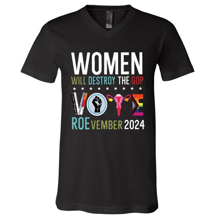 Women Will Destroy The Gop V-Neck T-Shirt