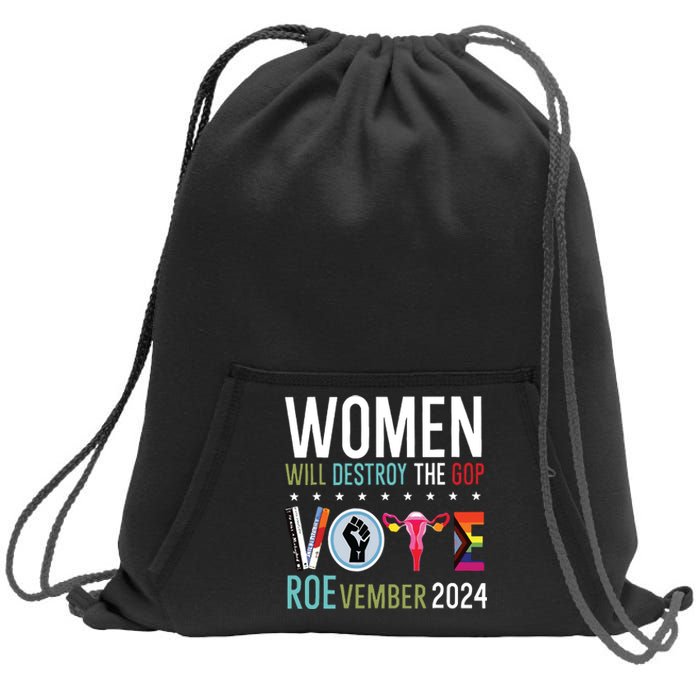 Women Will Destroy The Gop Sweatshirt Cinch Pack Bag