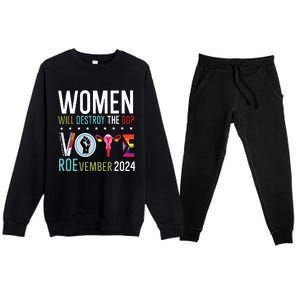 Women Will Destroy The Gop Premium Crewneck Sweatsuit Set