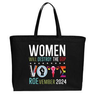 Women Will Destroy The Gop Cotton Canvas Jumbo Tote