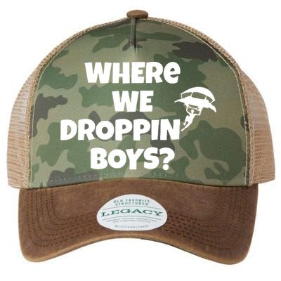 Where We Dropping Boys Legacy Tie Dye Trucker Hat