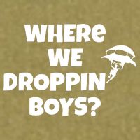Where We Dropping Boys Garment-Dyed Women's Muscle Tee