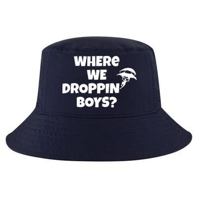 Where We Dropping Boys Cool Comfort Performance Bucket Hat