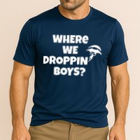 Where We Dropping Boys Performance Shirt