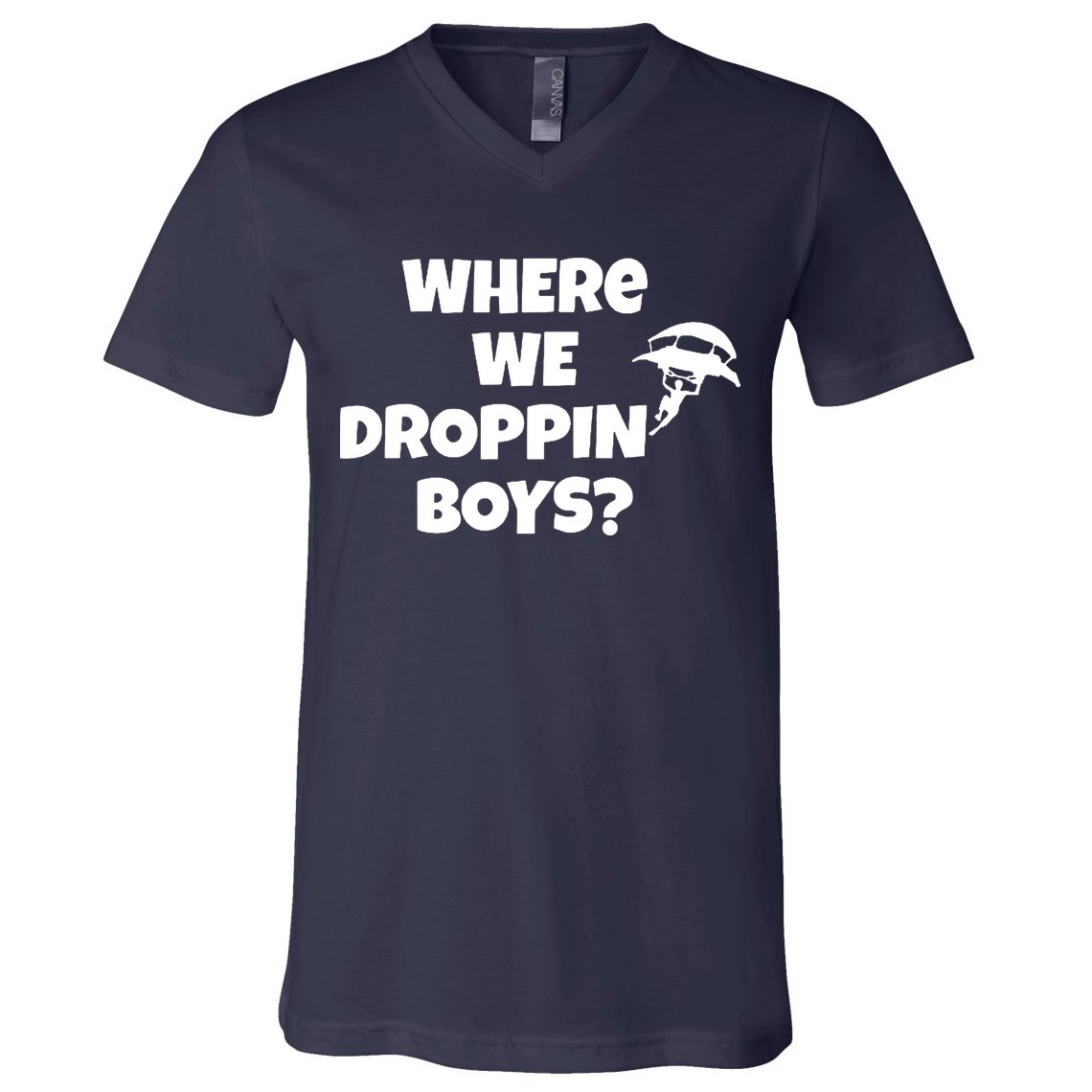 Where We Dropping Boys V-Neck T-Shirt