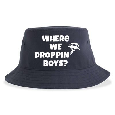 Where We Dropping Boys Sustainable Bucket Hat