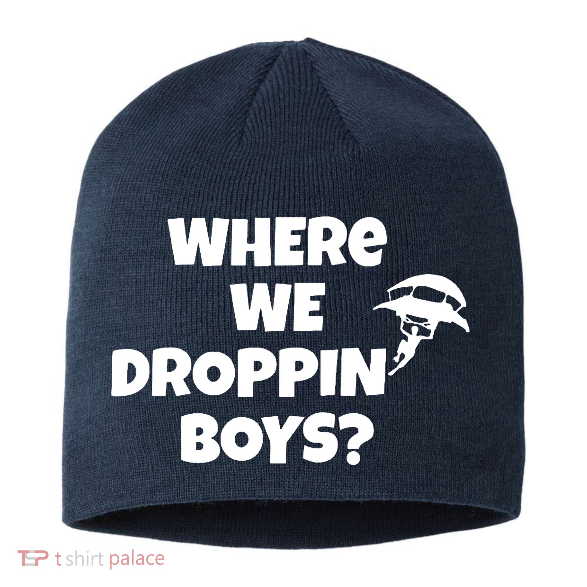 Where We Dropping Boys Sustainable Beanie