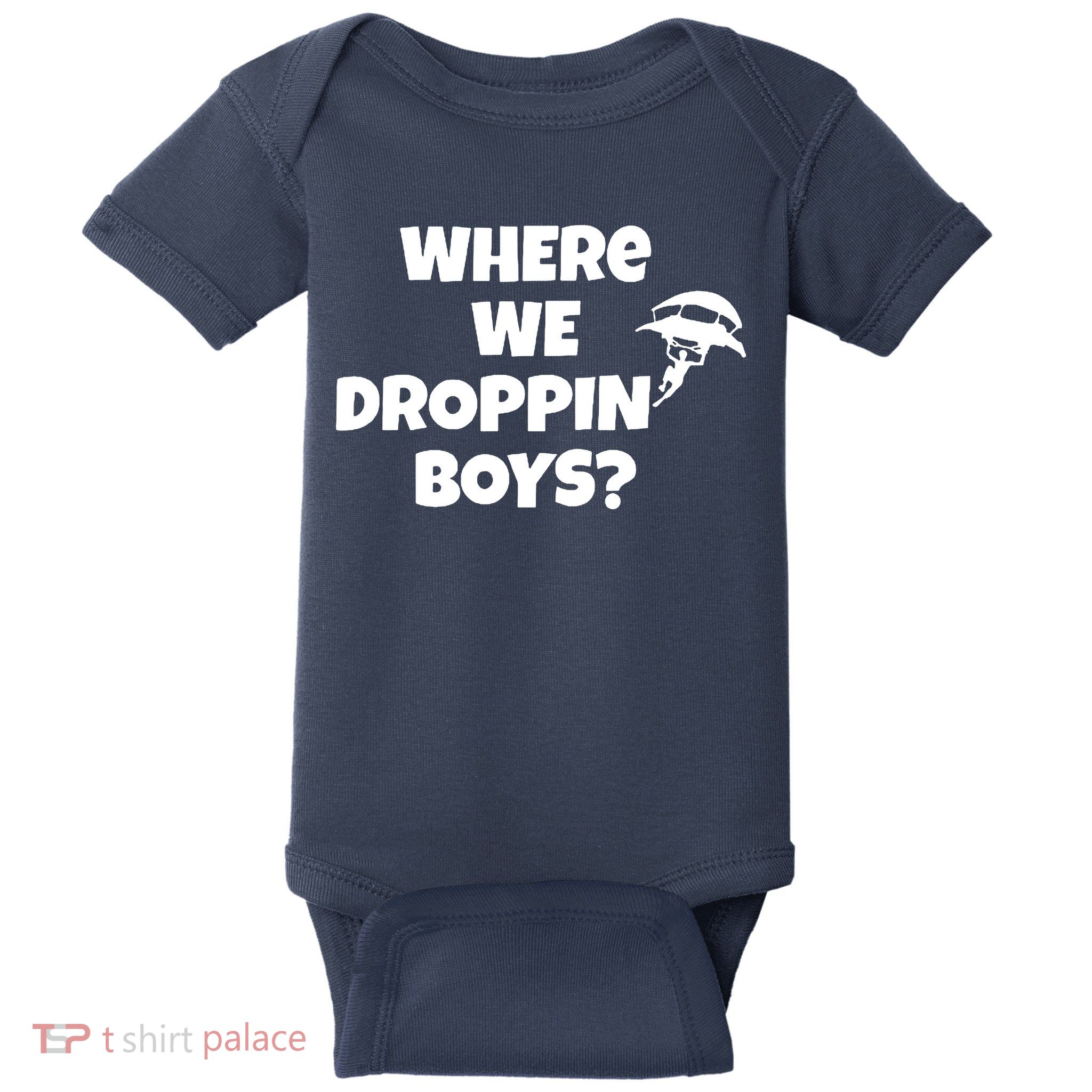 Where We Dropping Boys Baby Bodysuit