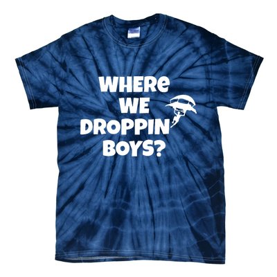 Where We Dropping Boys Tie-Dye T-Shirt