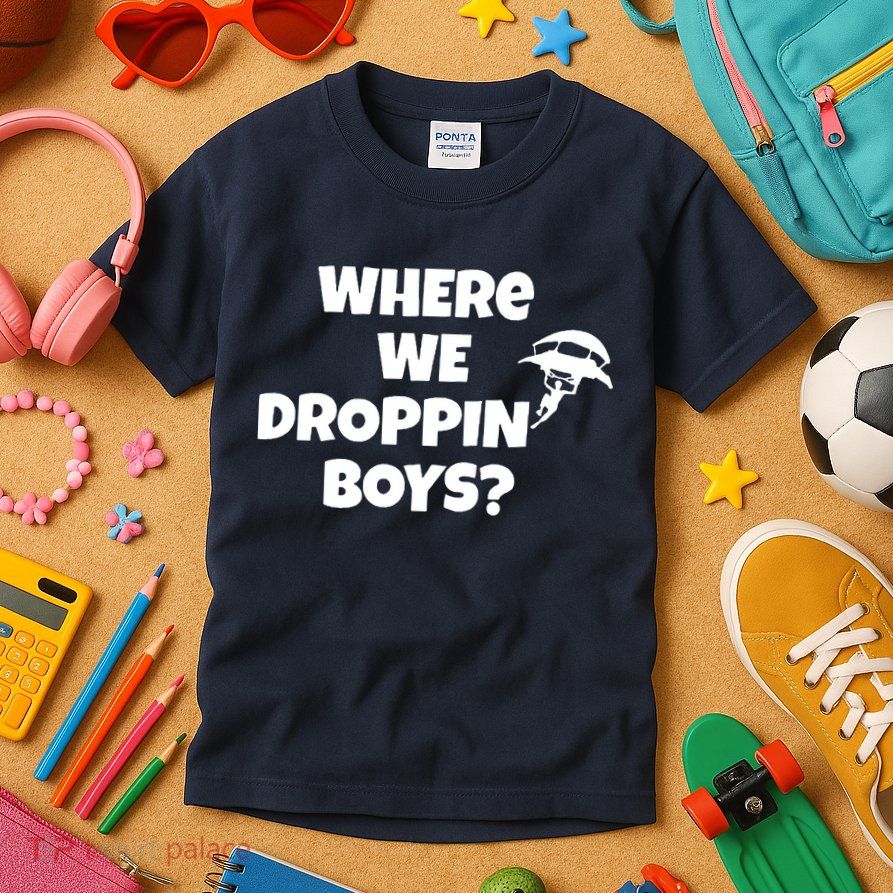 Where We Dropping Boys Kids T-Shirt
