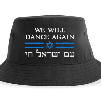 We Will Dance Again Retro Vintage David Of Israel Jewish Sustainable Bucket Hat