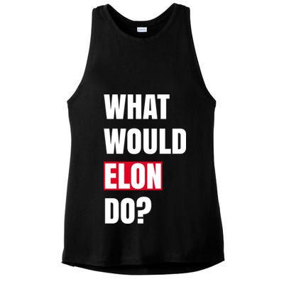 What Would Elon Do Ladies PosiCharge Tri-Blend Wicking Tank