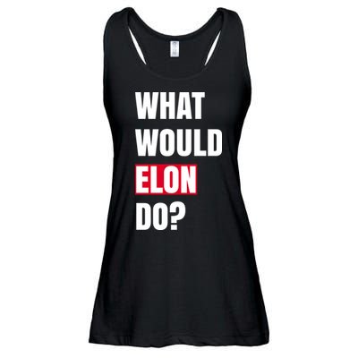 What Would Elon Do Ladies Essential Flowy Tank
