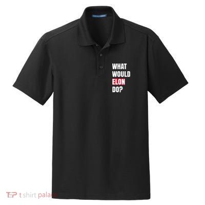 What Would Elon Do Dry Zone Grid Polo