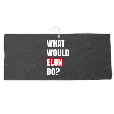 What Would Elon Do Large Microfiber Waffle Golf Towel