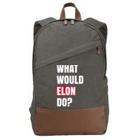 What Would Elon Do Cotton Canvas Backpack