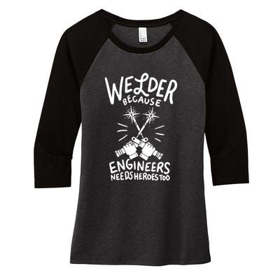 Welder Women's Tri-Blend 3/4-Sleeve Raglan Shirt