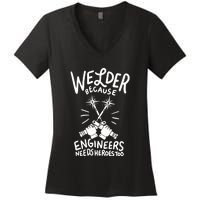 Welder Women's V-Neck T-Shirt