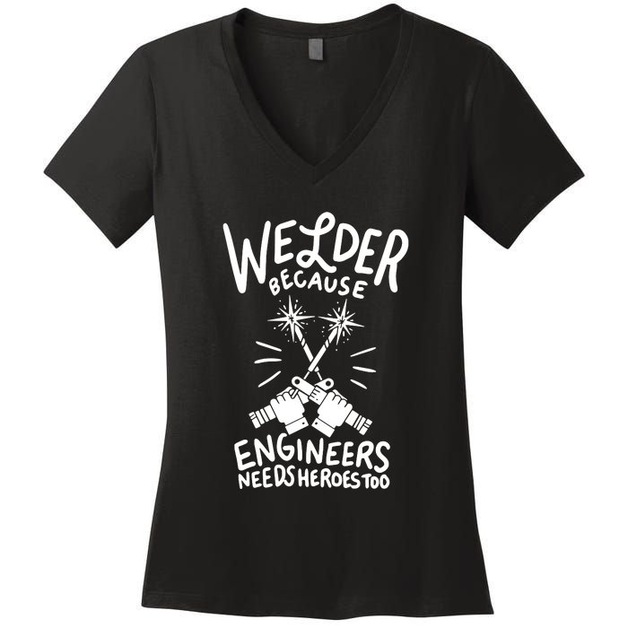 Welder Women's V-Neck T-Shirt