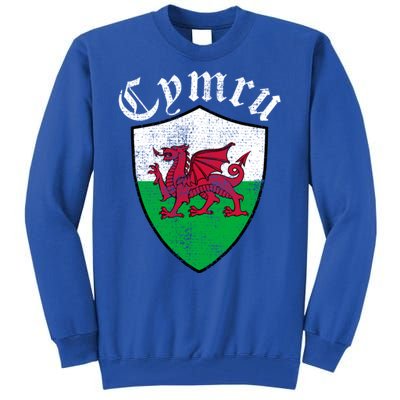 Wales Wrexham Emblem Retro Wrexham Tall Sweatshirt