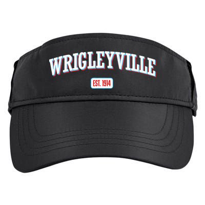 Wrigleyville Wrigleyville Est. 1914 Adult Drive Performance Visor